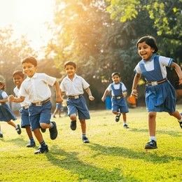 few indian school kids playing 260nw 2580895293